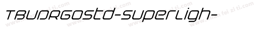 TBUDRGoStd-SuperLigh字体转换