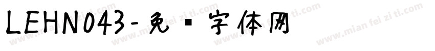 LEHN043字体转换