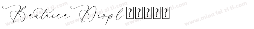 BeatriceDispl字体转换