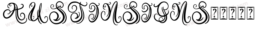 austinsigns字体转换