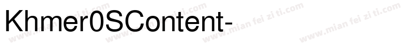 Khmer0SContent字体转换