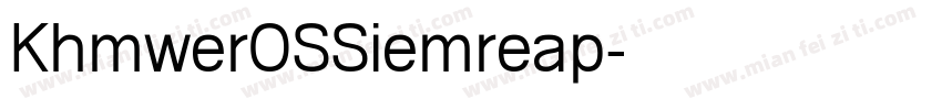 KhmwerOSSiemreap字体转换