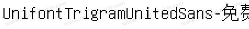 UnifontTrigramUnitedSans字体转换