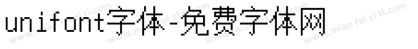 unifont字体字体转换