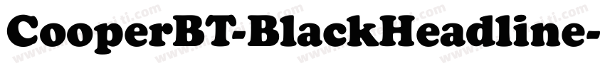 CooperBT-BlackHeadline字体转换