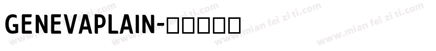GenevaPlain字体转换