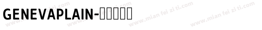 GenevaPlain字体转换