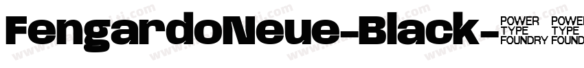 FengardoNeue-Black字体转换