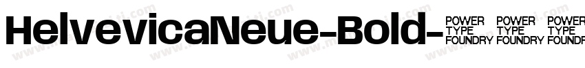 HelvevicaNeue-Bold字体转换