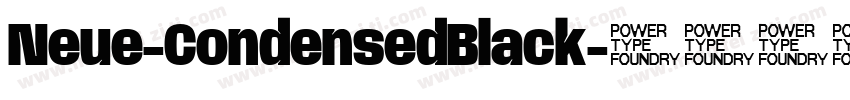 Neue-CondensedBlack字体转换