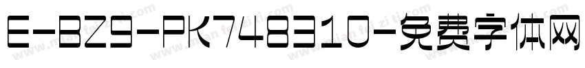 E-BZ9-PK748310字体转换