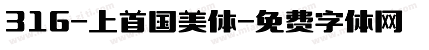 316-上首国美体字体转换