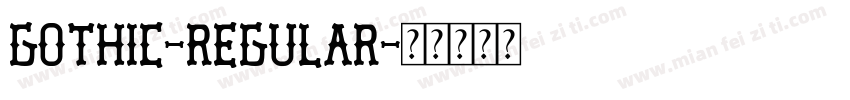 gothic-regular字体转换