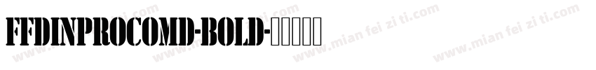 FFDINProComd-Bold字体转换