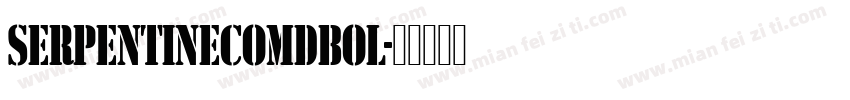 SerpentineComDBol字体转换