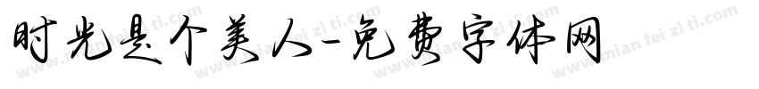 时光是个美人字体转换