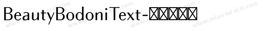 BeautyBodoniText字体转换
