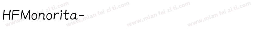 HFMonorita字体转换