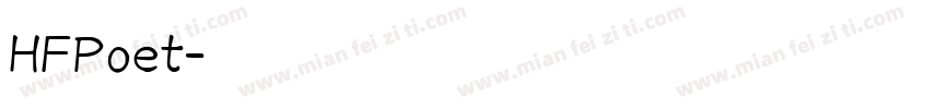 HFPoet字体转换