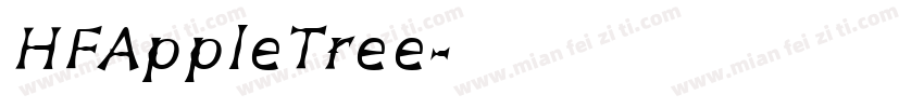 HFAppleTree字体转换