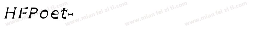 HFPoet字体转换