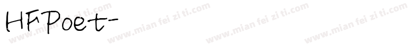 HFPoet字体转换