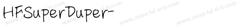 HFSuperDuper字体转换