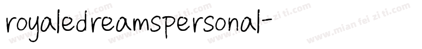royaledreamspersonal字体转换