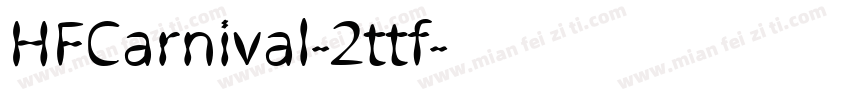 HFCarnival-2ttf字体转换