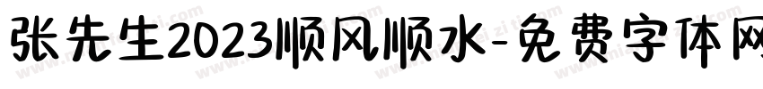 张先生2023顺风顺水字体转换