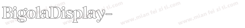 BigolaDisplay字体转换