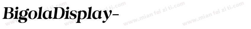 BigolaDisplay字体转换