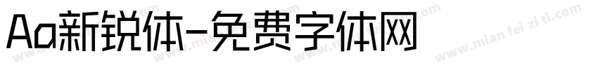 Aa新锐体字体转换