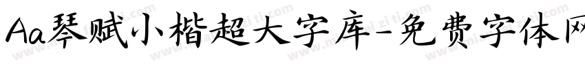 Aa琴赋小楷超大字库字体转换