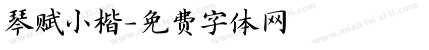琴赋小楷字体转换