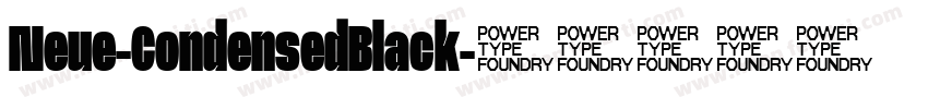 Neue-CondensedBlack字体转换