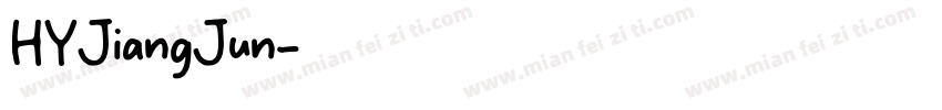 HYJiangJun字体转换
