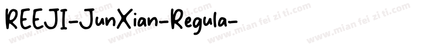 REEJI-JunXian-Regula字体转换