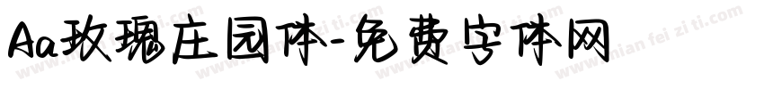 Aa玫瑰庄园体字体转换