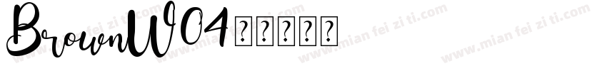 BrownW04字体转换