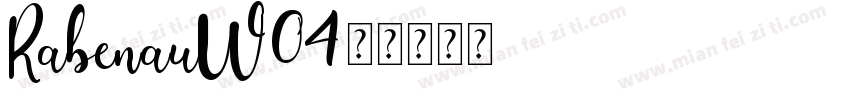 RabenauW04字体转换