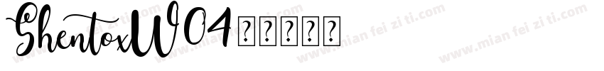 ShentoxW04字体转换