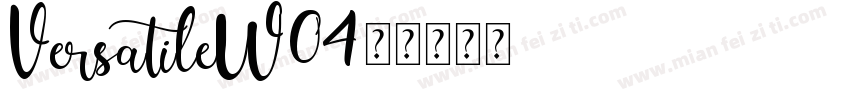 VersatileW04字体转换
