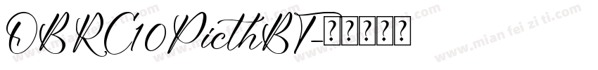 OBRC10PicthBT字体转换