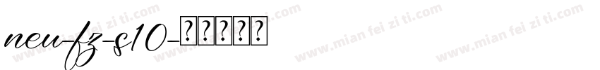neu-fz-s10字体转换