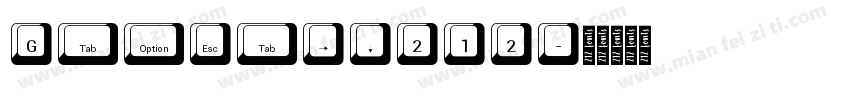 Geometr212字体转换