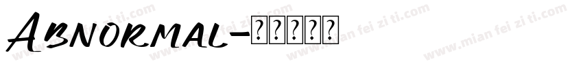 Abnormal字体转换