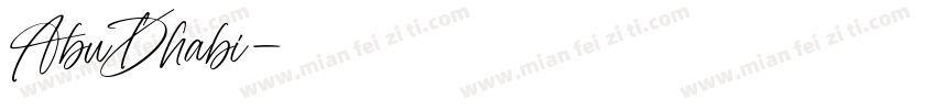 AbuDhabi字体转换