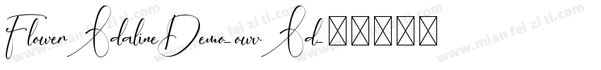 FlowerAdalineDemo-owvAd字体转换
