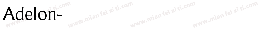 Adelon字体转换